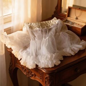 Disney Cream Tulle Skirt dress up crinoline